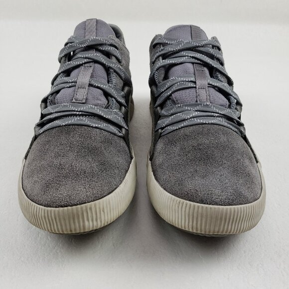 Sorel Out n About Waterproof Sneaker Womens 9 Gray Suede Lace Up Comfort Shoe - Picture 5 of 12